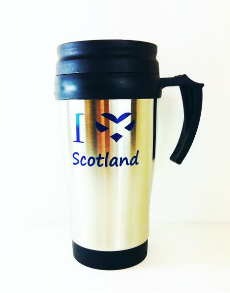 I Love Scotland Stainless Travel Mug