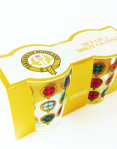 Tartans of Scotland Shot Glasses