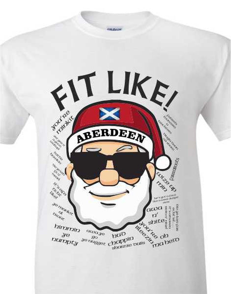 FIT LIKE Aberdeen Santa T-Shirt