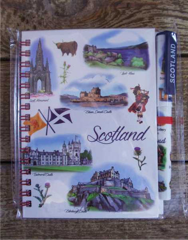 Scottish Notebook & Pen
