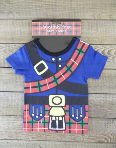 Scottish Piper Baby T-Shirt