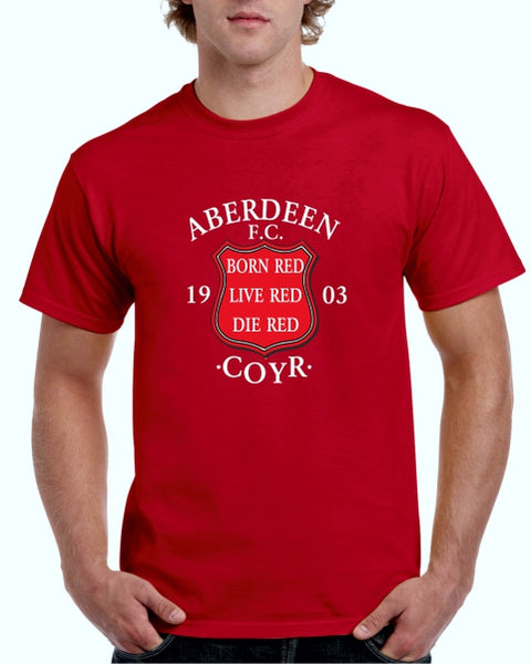 Born Red Live Red Die Red ADULT T-Shirt (red)