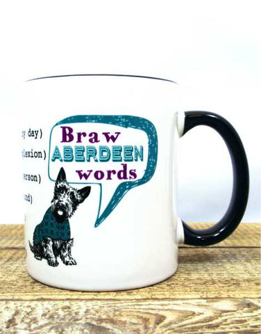 Braw Aberdeen Words Mug