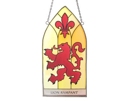 Lion Rampant Stained Glass