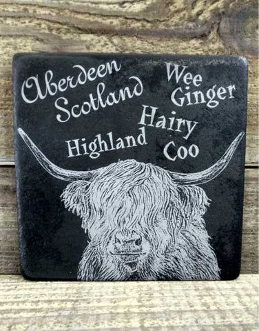Photo Coaster -Wee Ginger Hairy Coo (C27)
