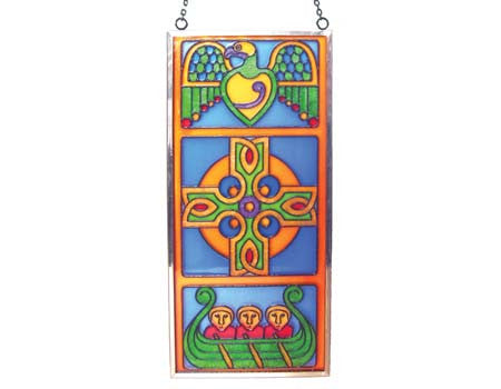 Celtic Cross Stained Glass