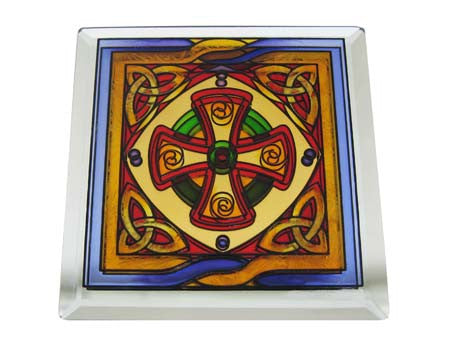 Stianed Mirror Scottish Celtic Cross Coaster