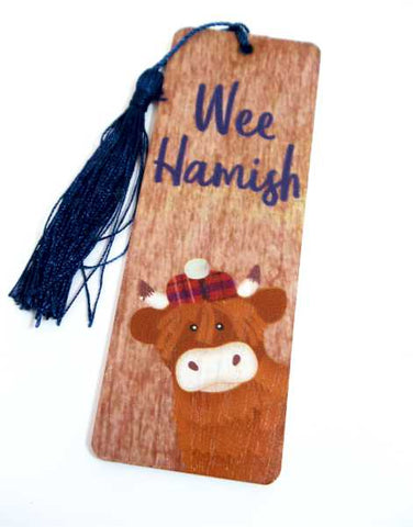 Wee Hamish Wooden Bookmark