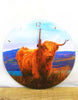 Scottish Highland Cow Clock