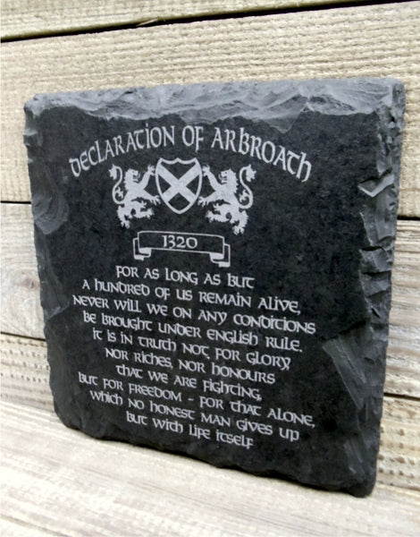 Declaration of Arbroath Slate Wall Plaque