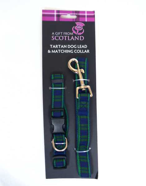 Black Watch Tartan Dog Lead and Matching Collar
