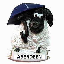 Aberdeen Sheep with Umbrella Fridge Magnet