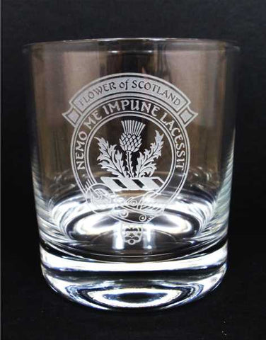 Flower of Scotland Crystal Whisky Glass