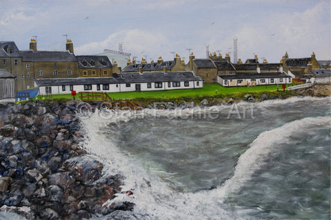 Fittie Aberdeen from breakwater by Stan Fachie
