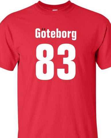 Goteborg 83 - Red Adult T-Shirt