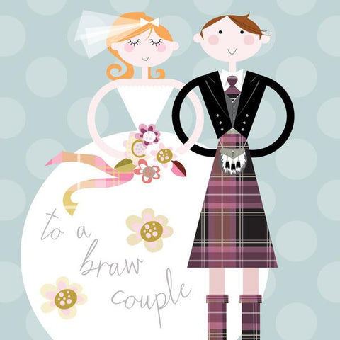 Wedding Card - A Braw Couple