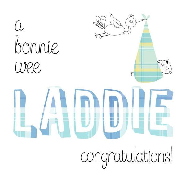 Congratulations of Your Baby Boy Card - Laddie