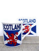 Scottish Saltire/Lion Rampant Mug & Coster Set