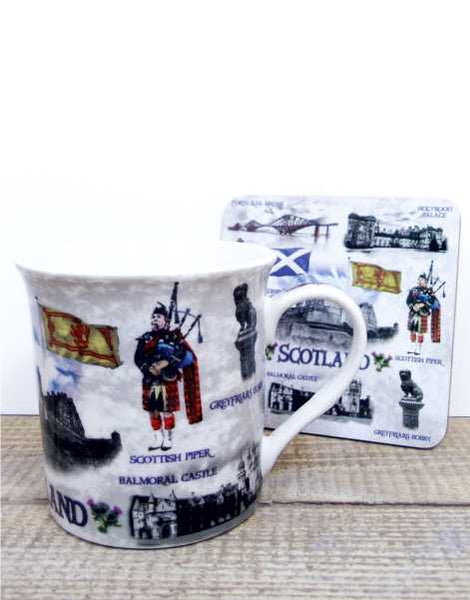 Scottish Iconic Mug & Coster Set
