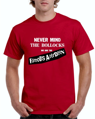 RED Iconic Punk T-Shirt "We Are The Famous Aberdeen"
