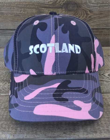 Scotland Ladies/Women's Camouflage Baseball Cap
