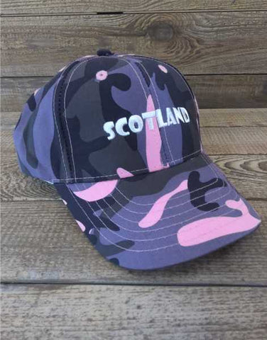Scotland Ladies/Women's Camouflage Baseball Cap