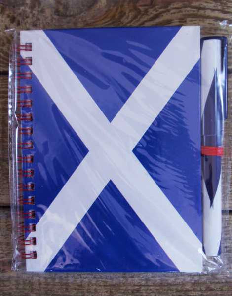 Scottish Saltire Notebook & Pen