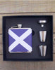 Saltire/St Andrew's Cross Hip Flask Gift Set