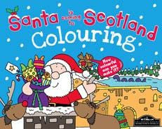 Santa is coming to Scotland Colouring