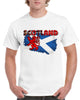 Scotland Saltire Tartan Text T-Shirt