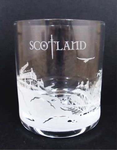 Scotland Skyline Crystal Whisky Glass
