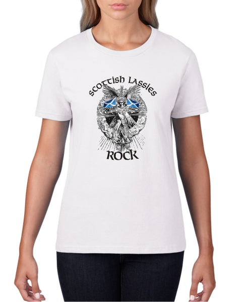 Scottish Lassies Rock T-Shirt (Crew neck)