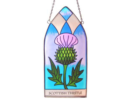 Scottish Thistle Stained Glass
