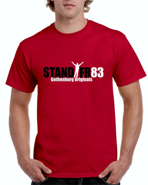 STAND FR83 Gothenburg Originals T-Shirt BLACK'WHITE Graphic