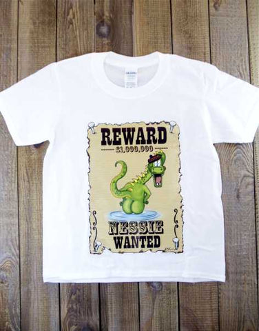 Scotland Children's Wanted Nessie T-Shirt