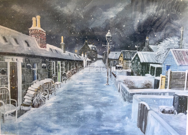 Winter at Fittie Aberdeen by Stan Fachie