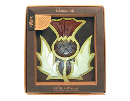 Wooden Thistle Wall Hanging