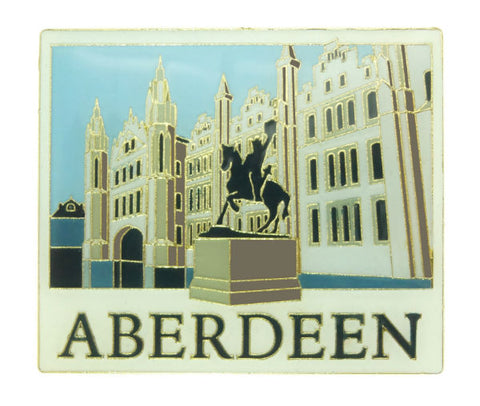 Aberdeen Marshall College & Robert the Bruce Statue Magnet