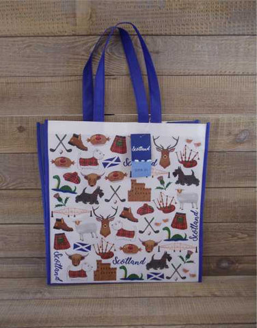Scotland Icons Reusable Shopping Bag