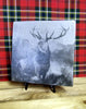 Monarch of the Glen Slate Plaque & Stand
