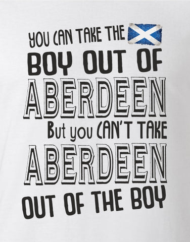 You Can Take The Boy Out Of Aberdeen Adult T-Shirt