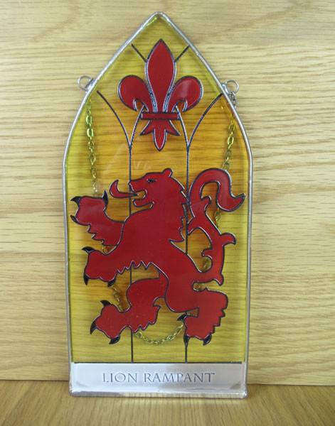 Stained Glass Panel - Lion Design