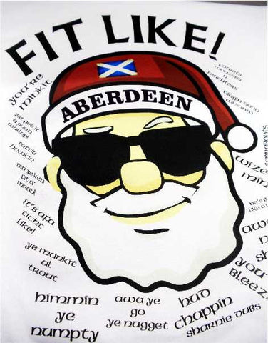FIT LIKE Aberdeen Santa T-Shirt
