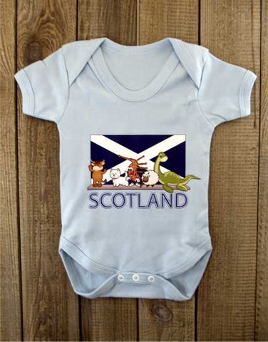 Scotland Icons Baby Grow