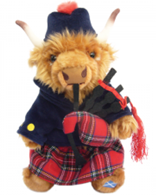 Scottish Highland Cow Piper 12"