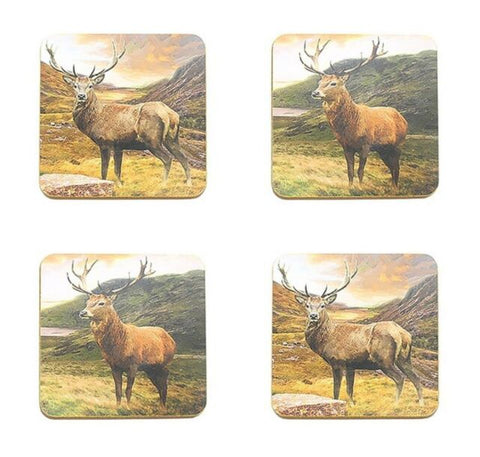 Stags Coasters - Set of 4