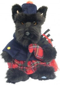 Scottish Scotty Dog Piper 12"