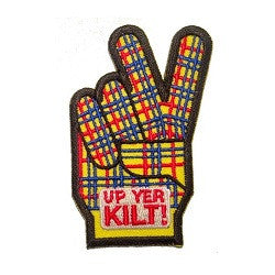 Up Yer Kilt Embroidered Patch